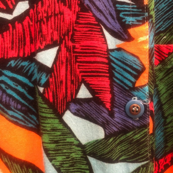 Floral Tropical Hawaiian Print Button Down - Picture 3 of 4